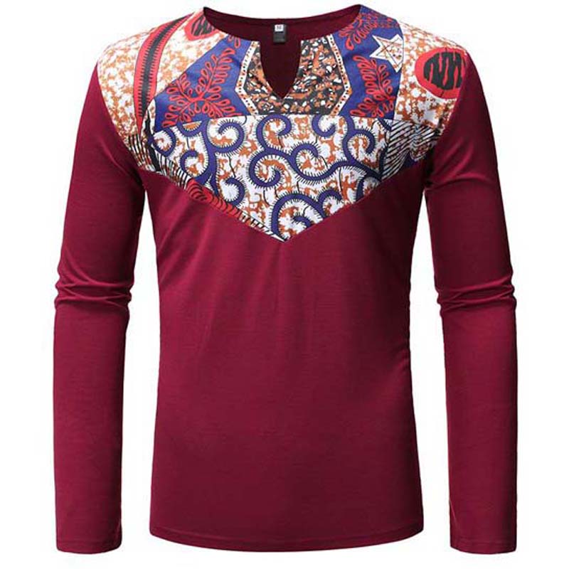 Black V-Neck Sublimated T-Shirt