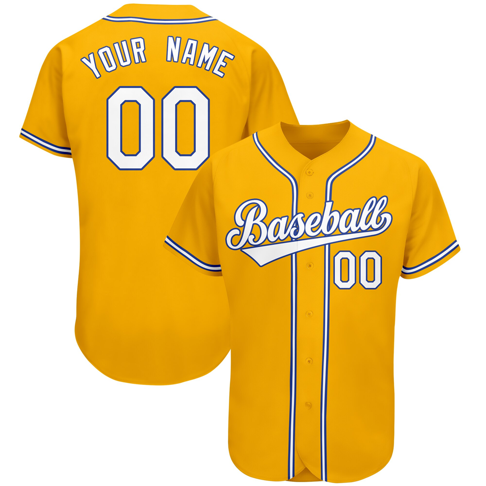 Wholeale Yellow Baseball Jersey