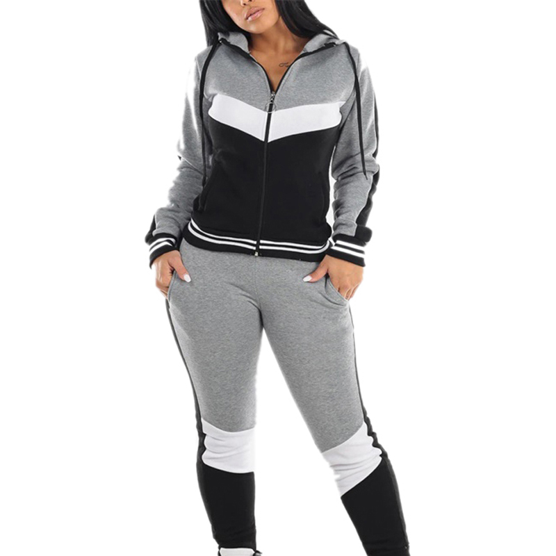 Multi Color Patchwork Design Running Tracksuits